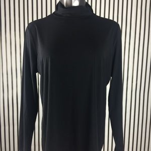 J. McLaughlin Black Stretchy Turtleneck Sweater